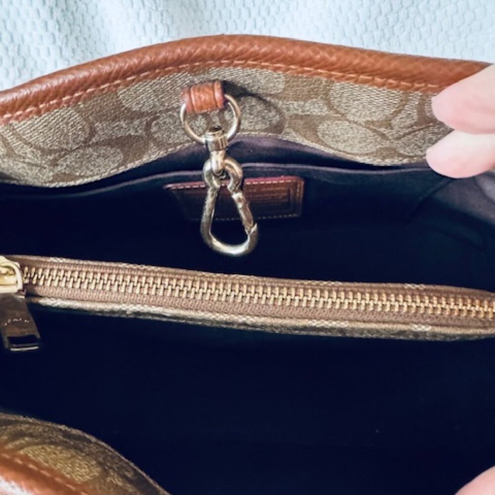 Coach Savannah Small Carryall • Signature Canvas • Crossbody Satchel - Picture 9 of 13